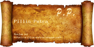 Pillis Petra névjegykártya